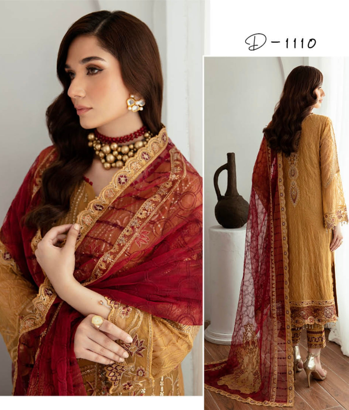 RAMSHA | RANGOON  CHIFFON VOL 11 READYMADE | D1110