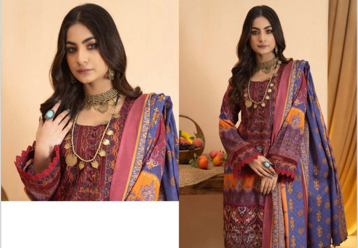 MUNIRA | EMBROIDERED DHANAK READYMADE | MSL-02