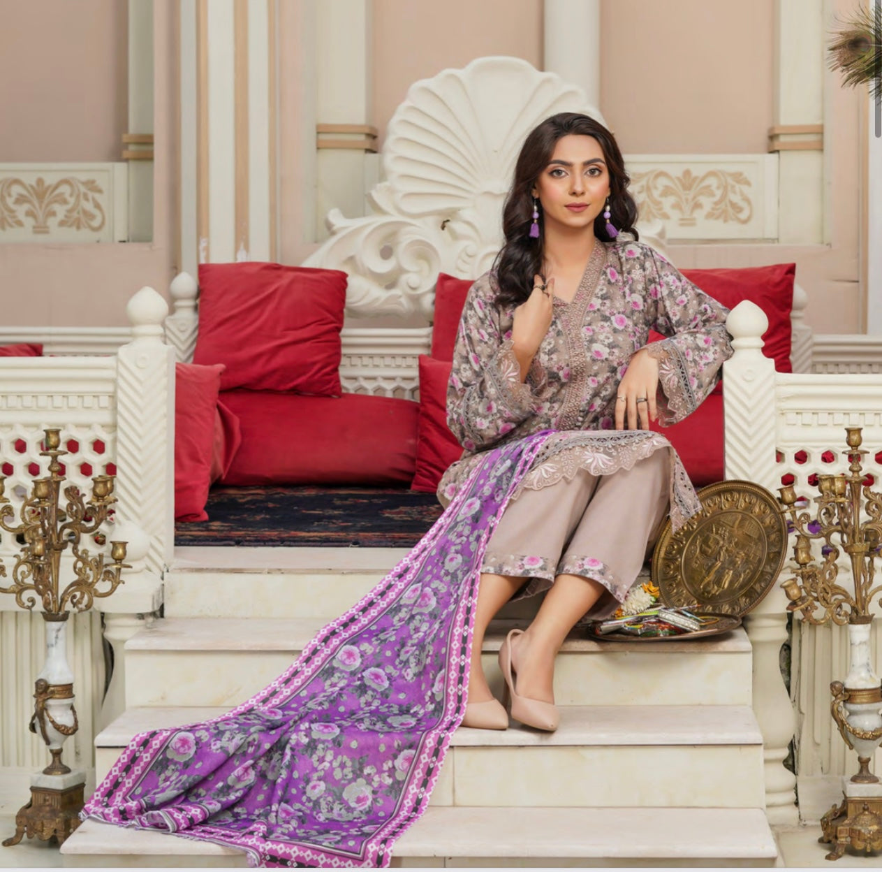 MUNIRA | EMBROIDERED DHANAK READYMADE | MHL02