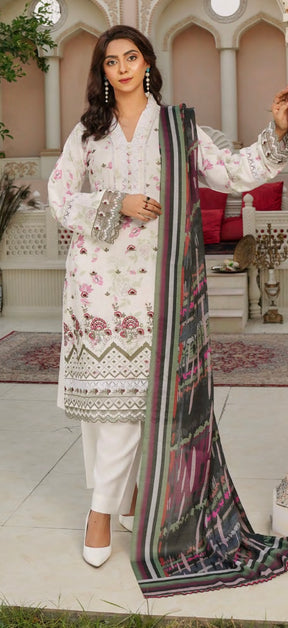 MUNIRA | EMBROIDERED DHANAK READYMADE | MHL04