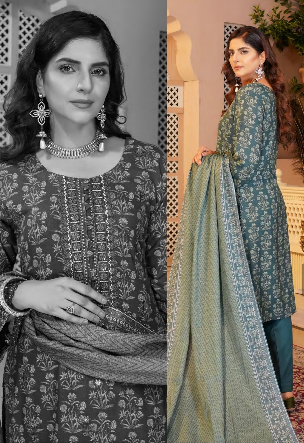 MUNIRA | EMBROIDERED DHANAK READYMADE | MHL05