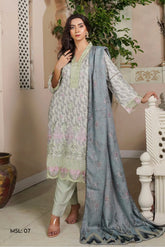 MUNIRA | EMBROIDERED DHANAK READYMADE | MHL07