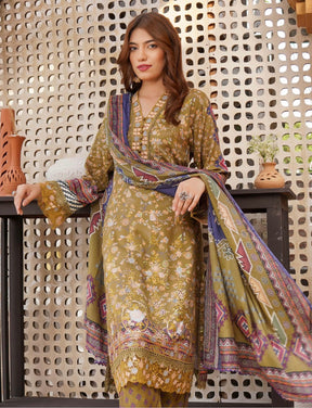 MUNIRA | EMBROIDERED DHANAK READYMADE | MHL013