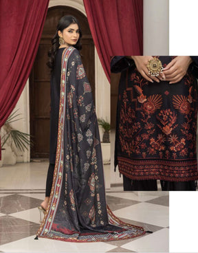 SIMRANS ‘MAAHI’ | EMBROIDERED DHANAK SHAWL READYMADE | SM714