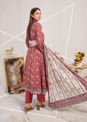 Munira Digital Print Linen readymade Outfit with Barosia Dupatta MSL5