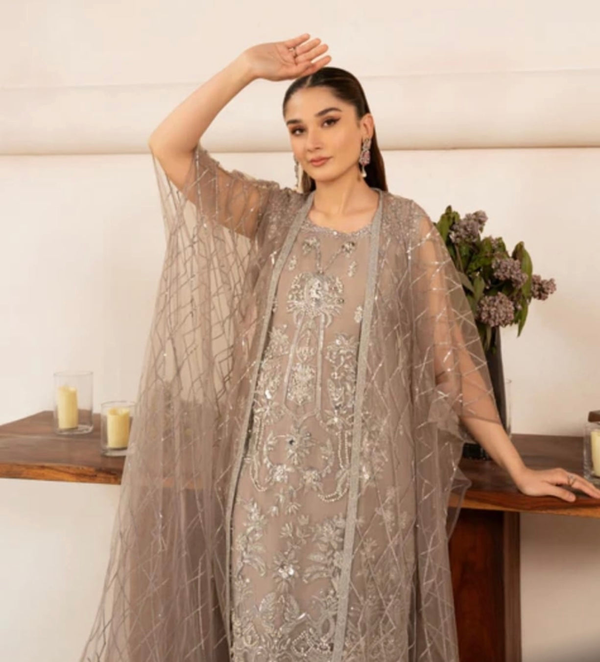 SIMRANS Aik Atelier Formal Embroidered Chiffon 3 Piece Dress ASC-3257