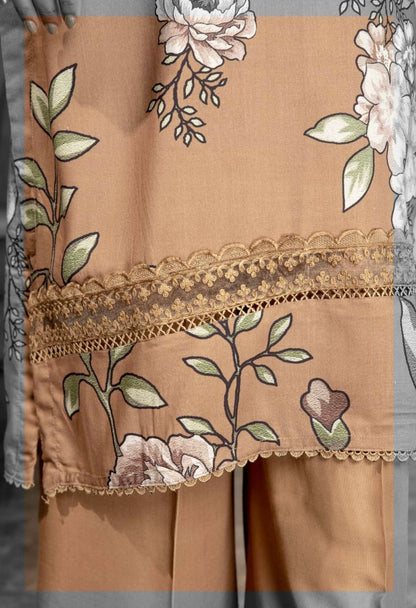 SIMRANS ‘BAHAAR’ | EMBROIDERED LINEN 3PC READYMADE | SBL301