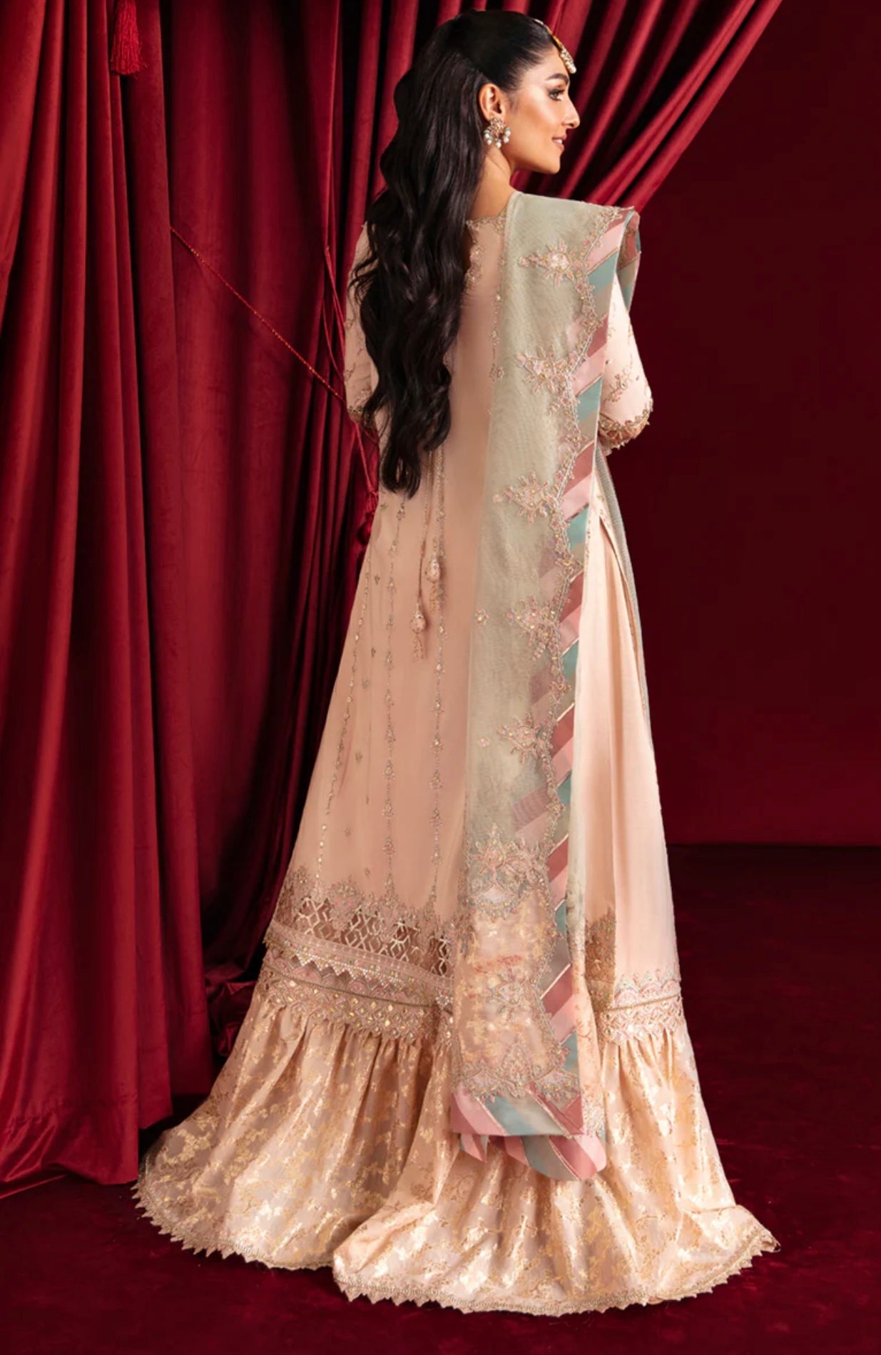 SIMRANS Aik Atelier Formal Embroidered Chiffon 3 Piece Dress ASC-3254