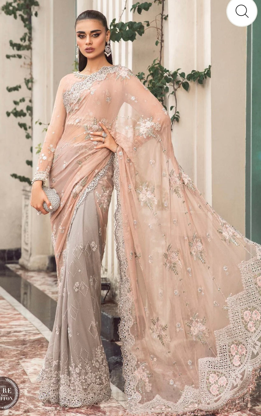 SIMRANS Aik Atelier Formal Embroidered Chiffon 3 Piece Dress ASC-3256