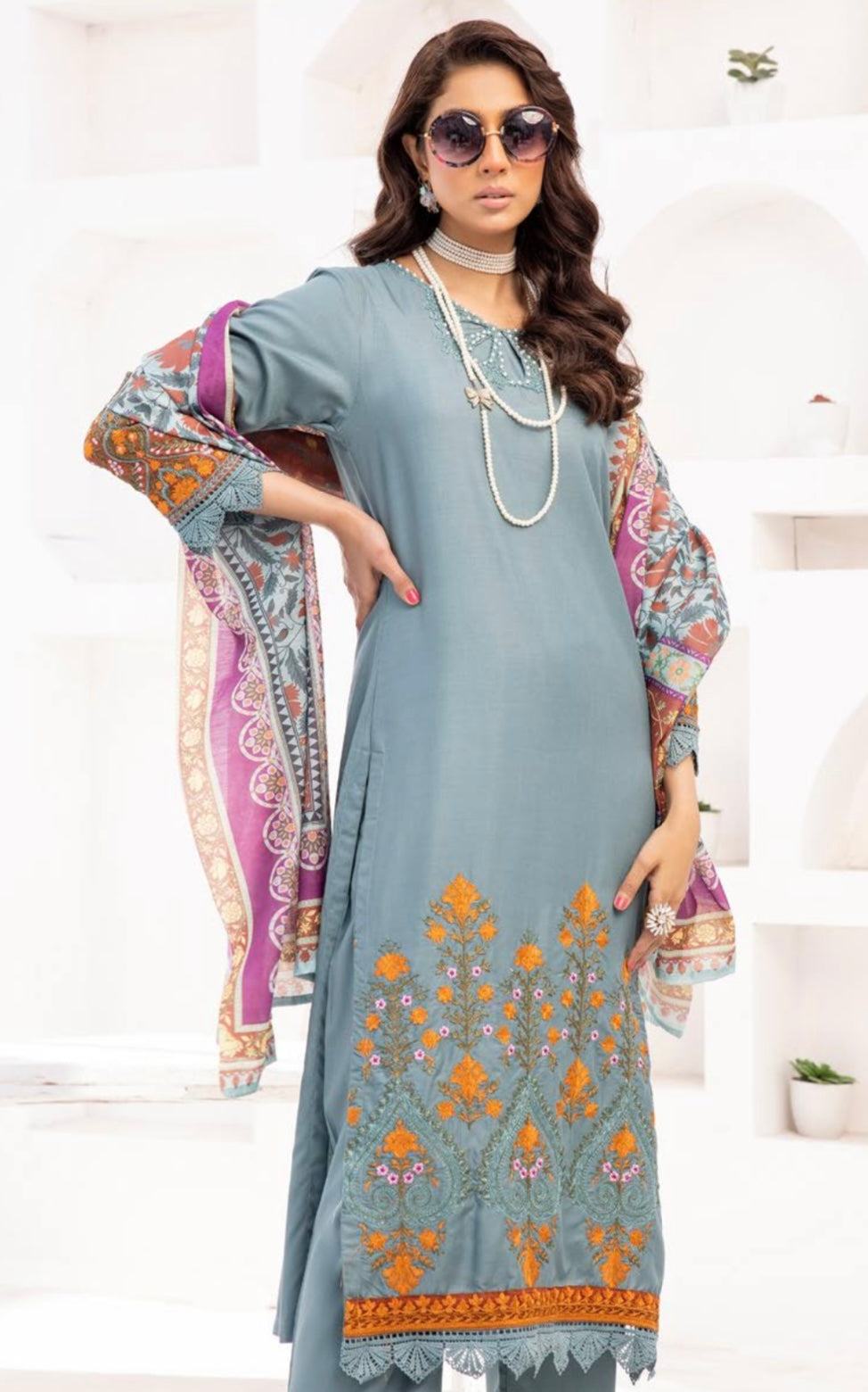 MB BY SIMRANS EMBROIDERED COLLECTION MBLS023