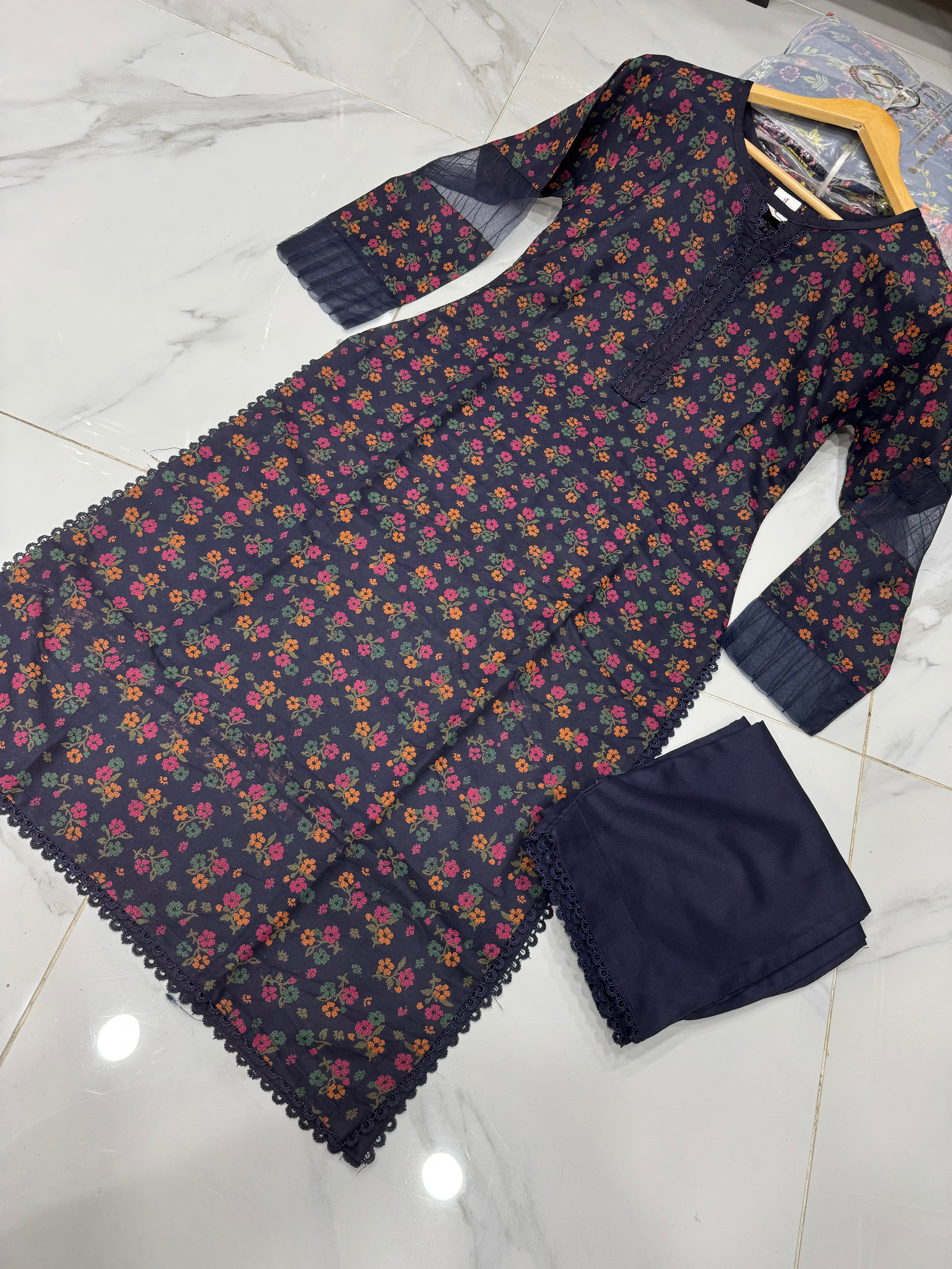 IZEL 2PC DIGITAL PRINTED DHANAK READYMADE SUITS -IZEL0019