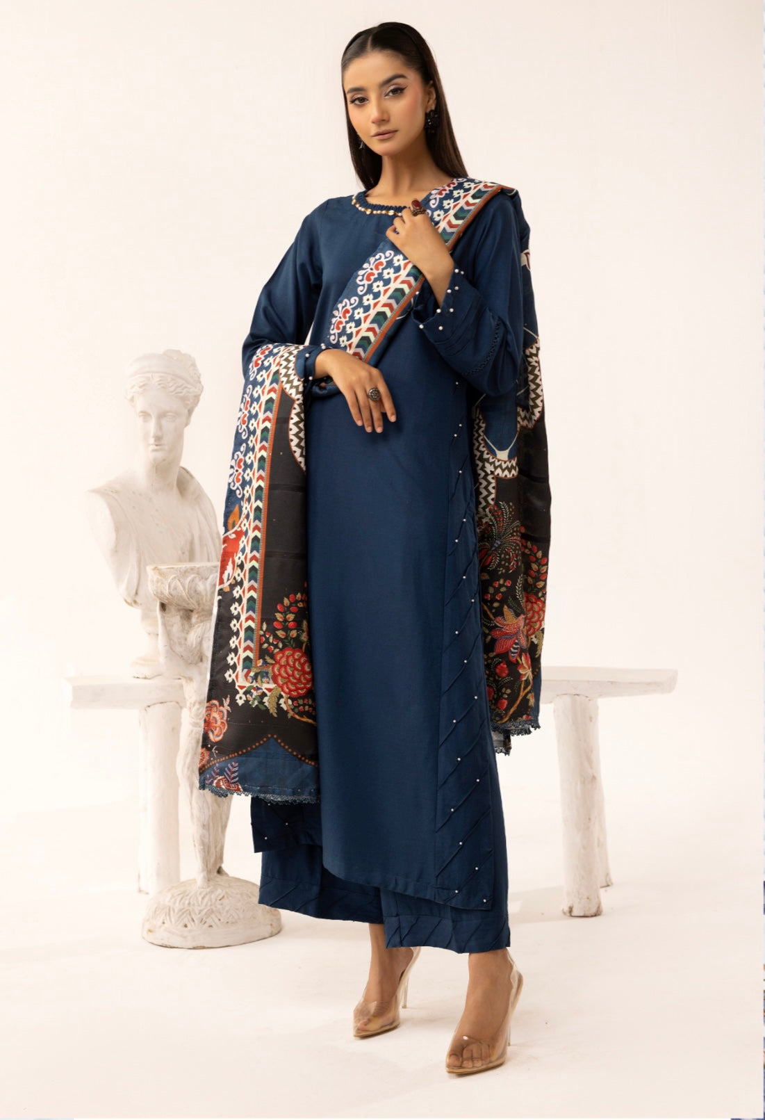 SOPHIA B BY SIMRANS DHANAK WITH WOOL 3PC READYMADE SDS424