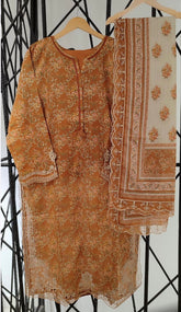 BIN SAED SADABAHAR Cutwork Embroidered Lawn Collection Readymade - SCEL 09