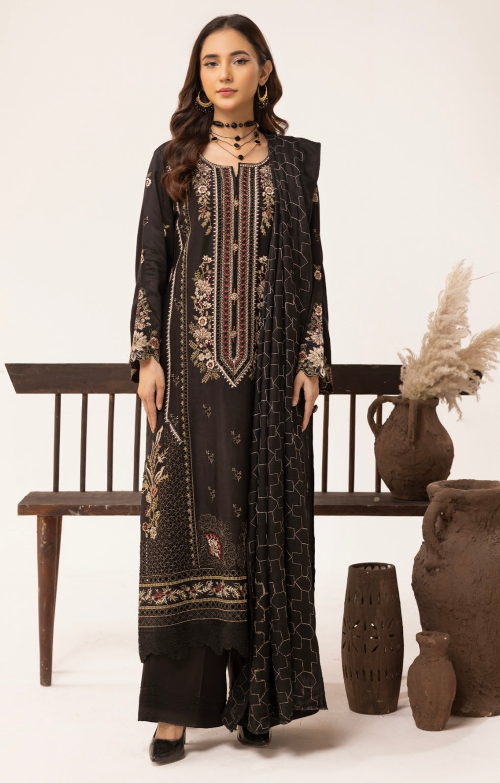 SIMRANS IVY KARI 3 piece luxury dhanak embroidered readymade suit 02