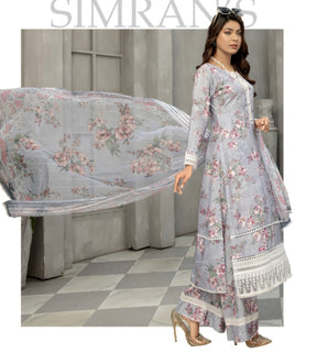 SEHAR BY SIMRANS | EMBROIDERED VISCOSE 3PC READYMADE | SV0134