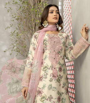 SEHAR BY SIMRANS | EMBROIDERED VISCOSE 3PC READYMADE | SV0131