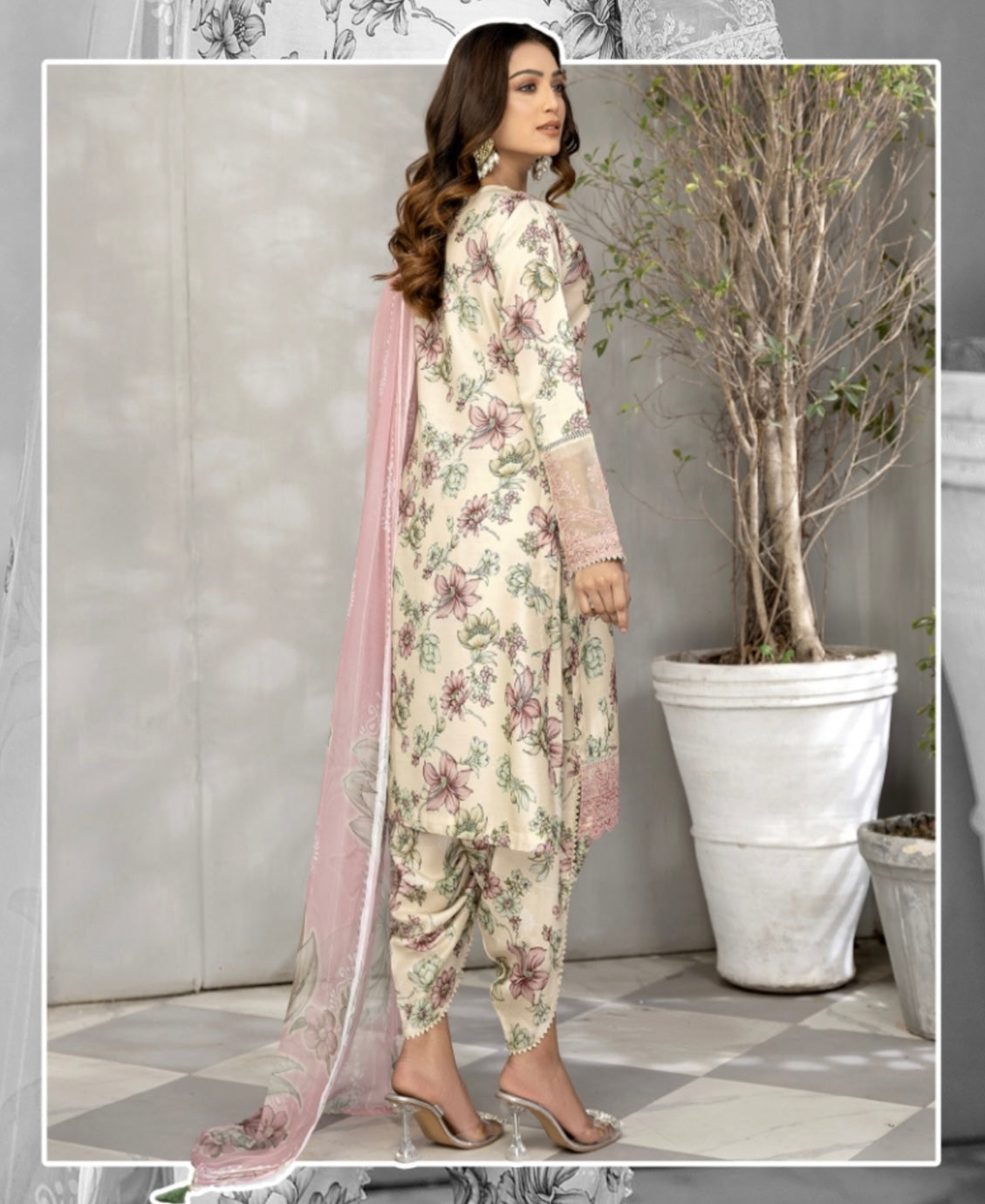 SEHAR BY SIMRANS | EMBROIDERED VISCOSE 3PC READYMADE | SV0131