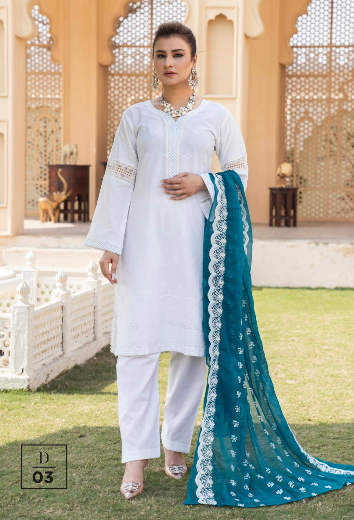 MUNIRA | SHIFLY HEAVY EMBROIDERED LAWN READYMADE | D|03
