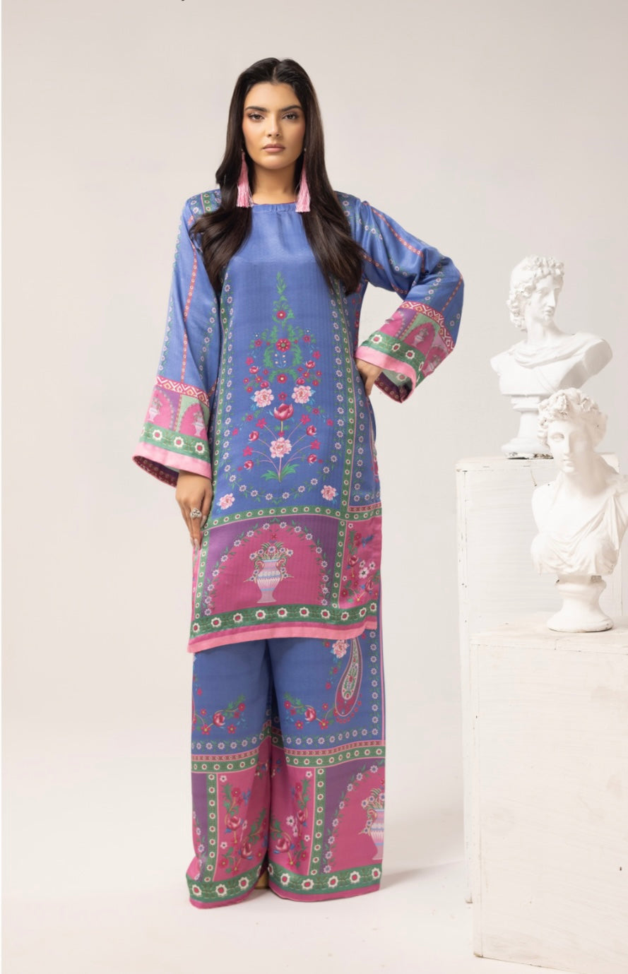 SOHO CHIC BY SIMRANS 2PC DIGITAL PRINTED READYMADE-SCS021