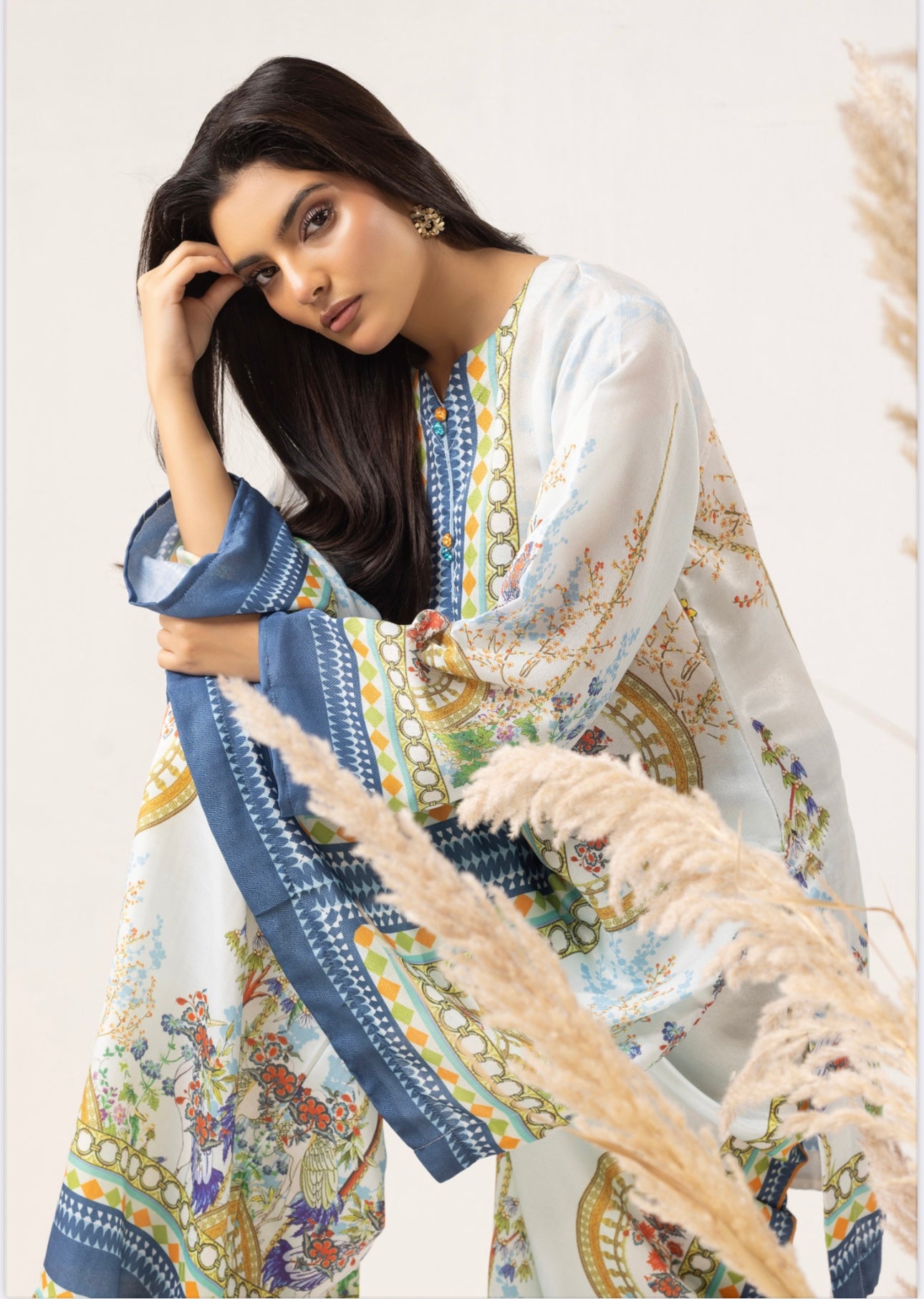 SOHO CHIC BY SIMRANS 2PC DIGITAL PRINTED READYMADE-SCS022