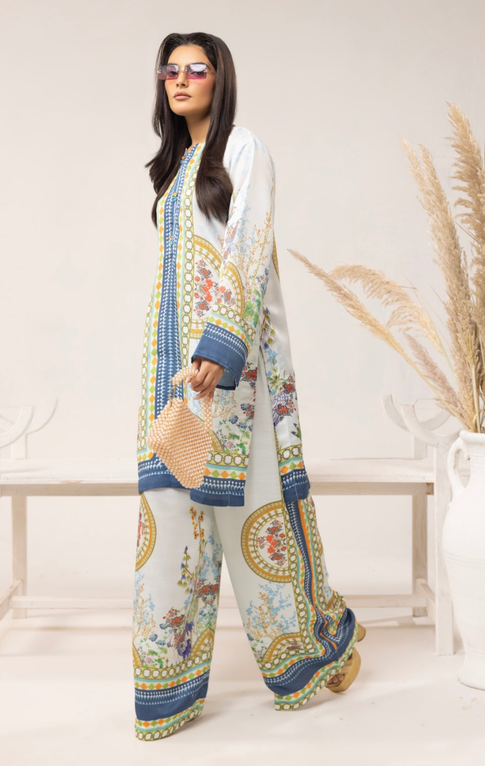 SOHO CHIC BY SIMRANS 2PC DIGITAL PRINTED READYMADE-SCS022