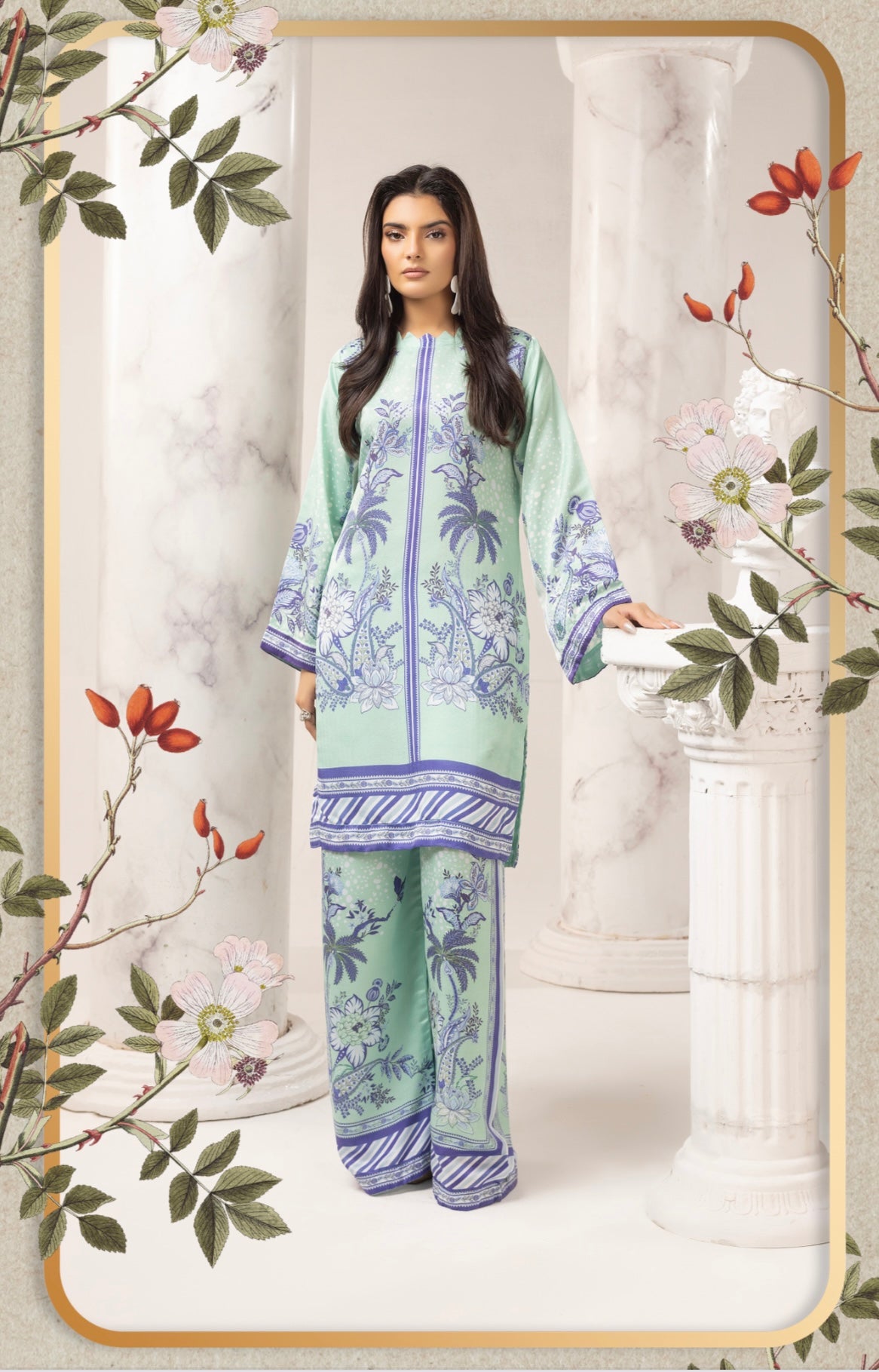 SOHO CHIC BY SIMRANS 2PC DIGITAL PRINTED READYMADE-SCS023