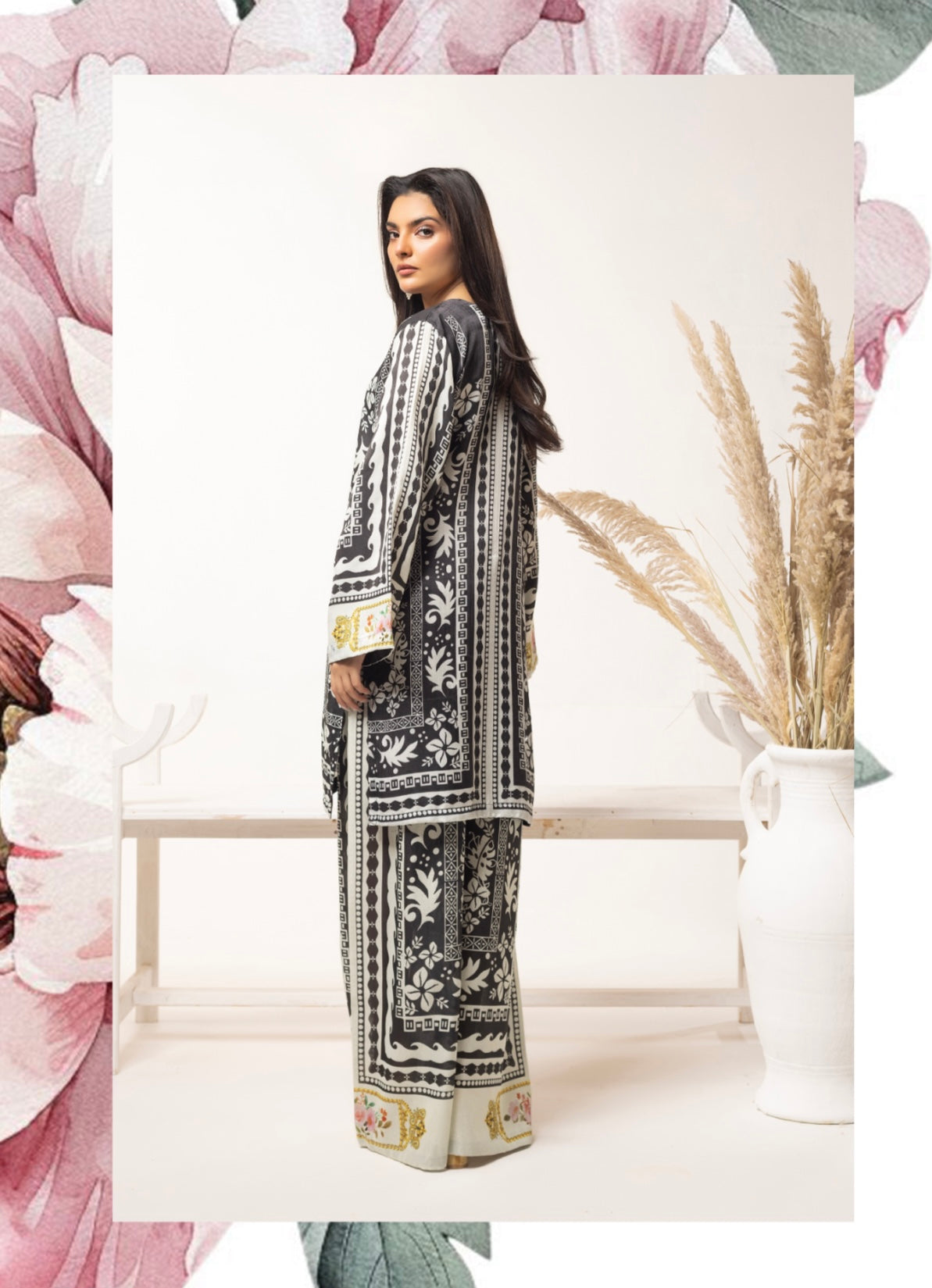 SOHO CHIC BY SIMRANS 2PC DIGITAL PRINTED READYMADE-SCS024