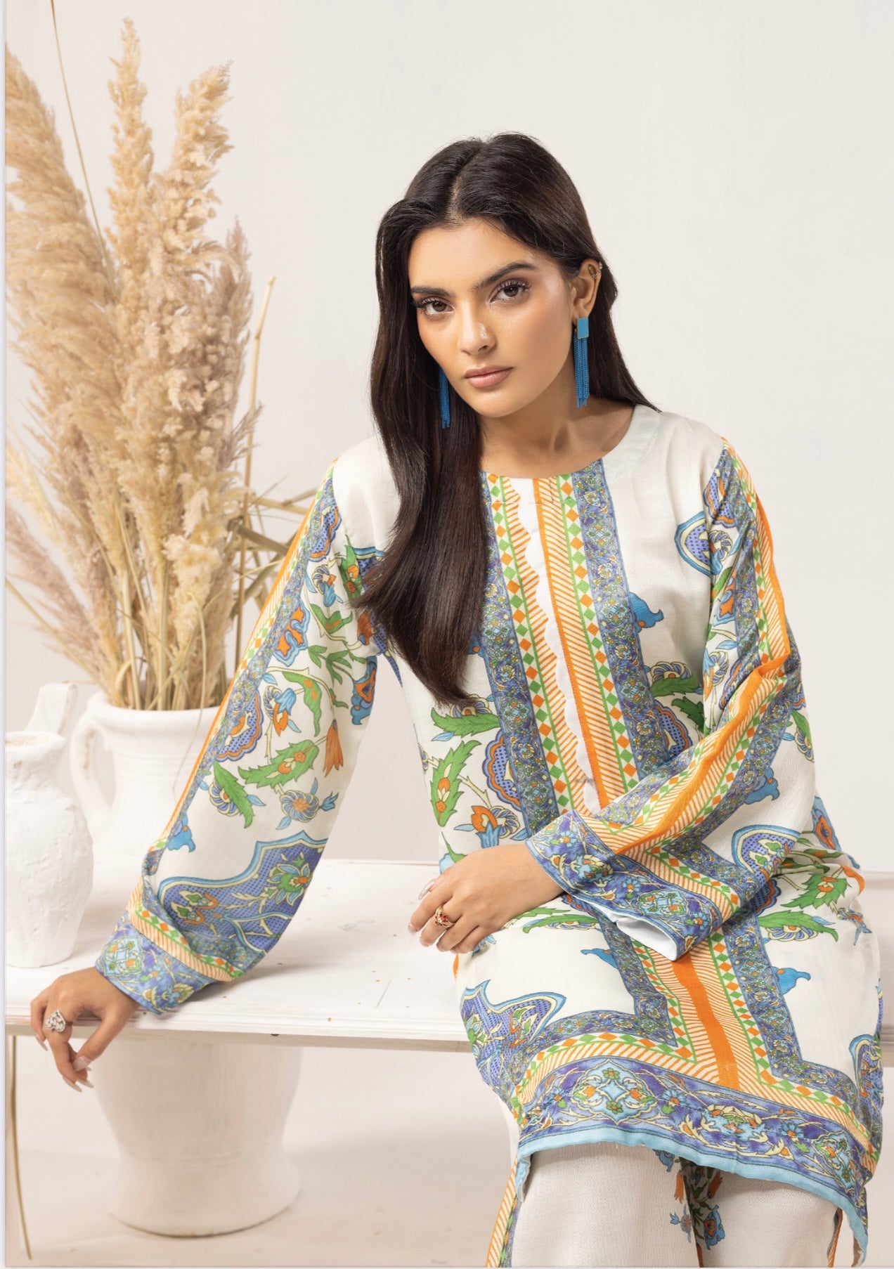 SOHO CHIC BY SIMRANS 2PC DIGITAL PRINTED READYMADE-SCS025