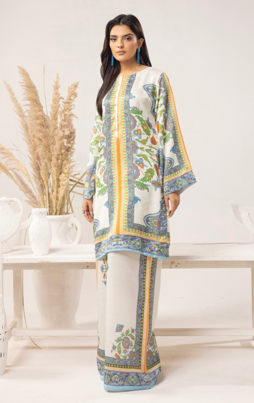 SOHO CHIC BY SIMRANS 2PC DIGITAL PRINTED READYMADE-SCS025