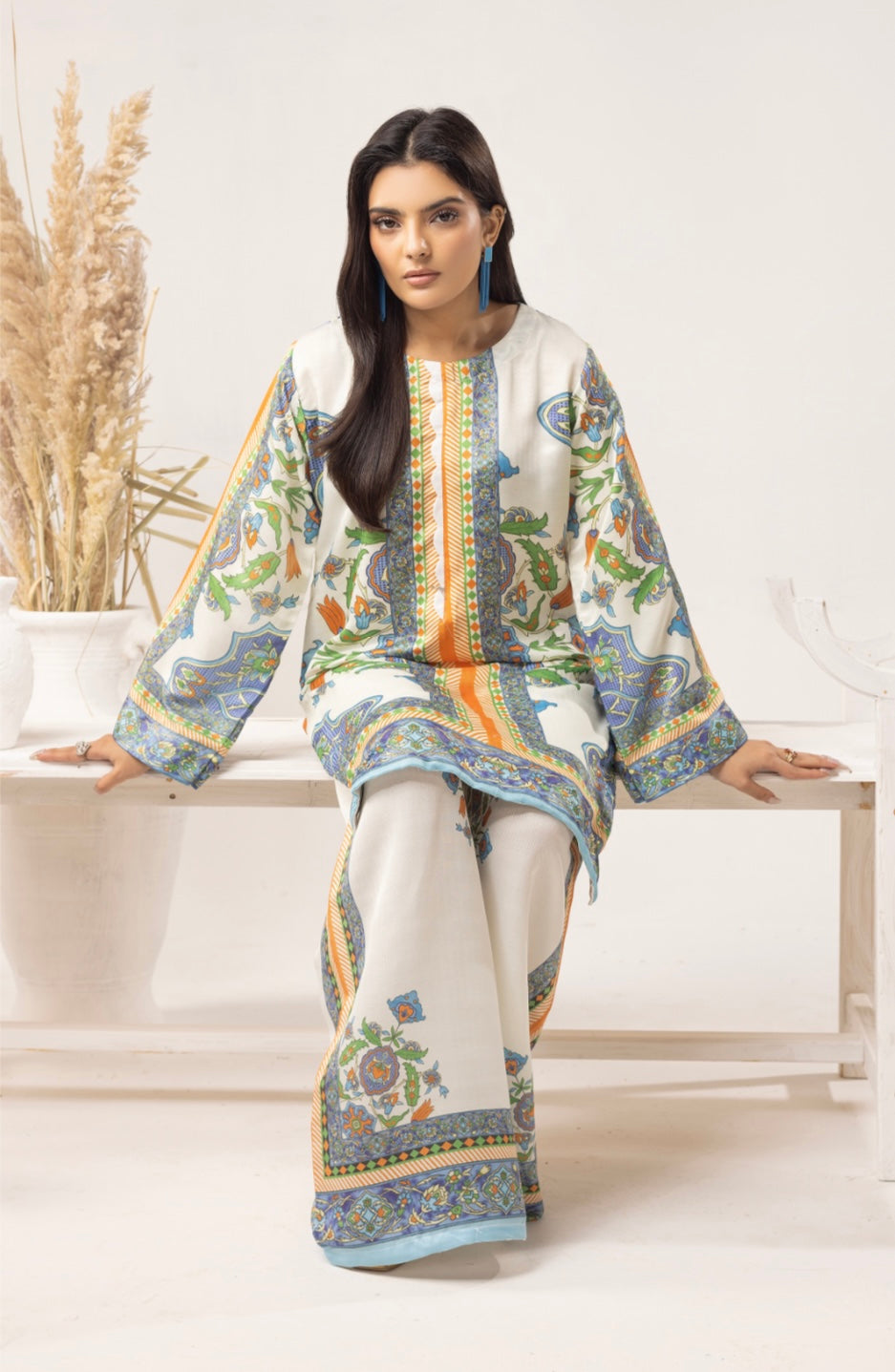 SOHO CHIC BY SIMRANS 2PC DIGITAL PRINTED READYMADE-SCS025