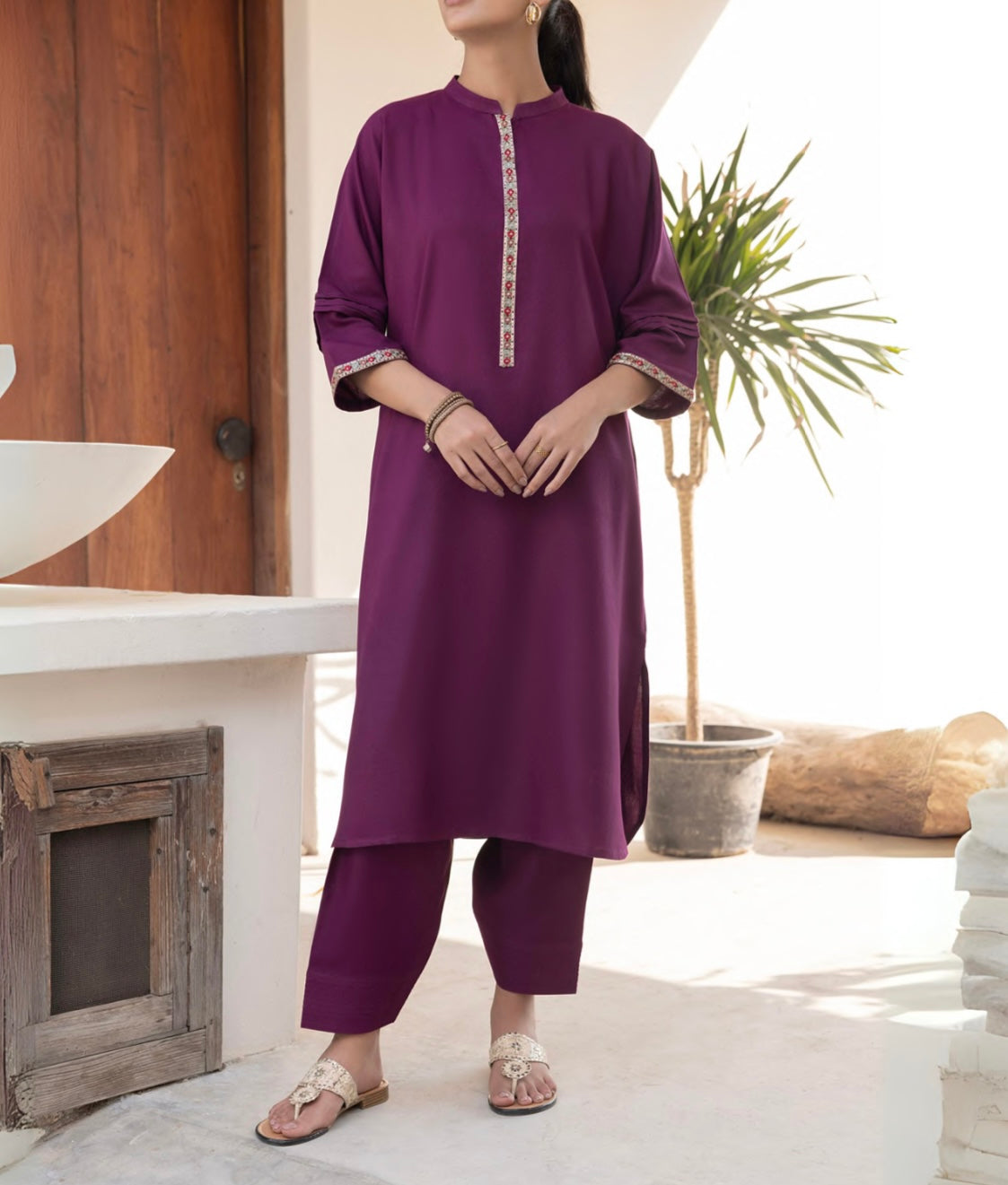 CASUALLITE ‘LINEN BASICS VOL 2’ | DHANAK 2PC READYMADE | MIRHA SPECIAL -311