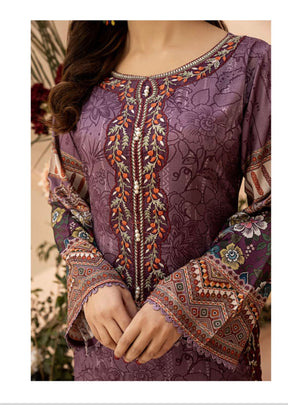 ZOHA BY SIMRANS DIGITAL EMBROIDERED SUiTS 3PC READYMADE- ZBSL-231