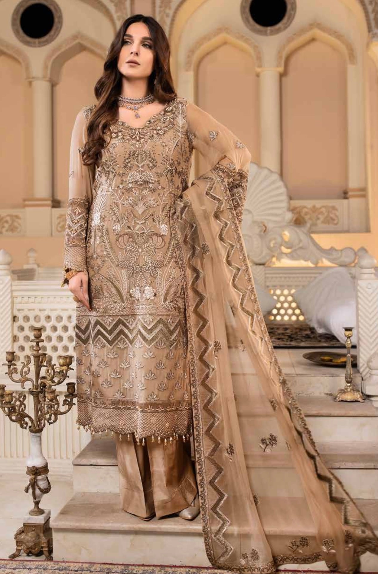 SIMRANS DASTAN EXCLUSIVE CHIFFON COLLECTION READYMADE GOLDEN GLAMOUR-01