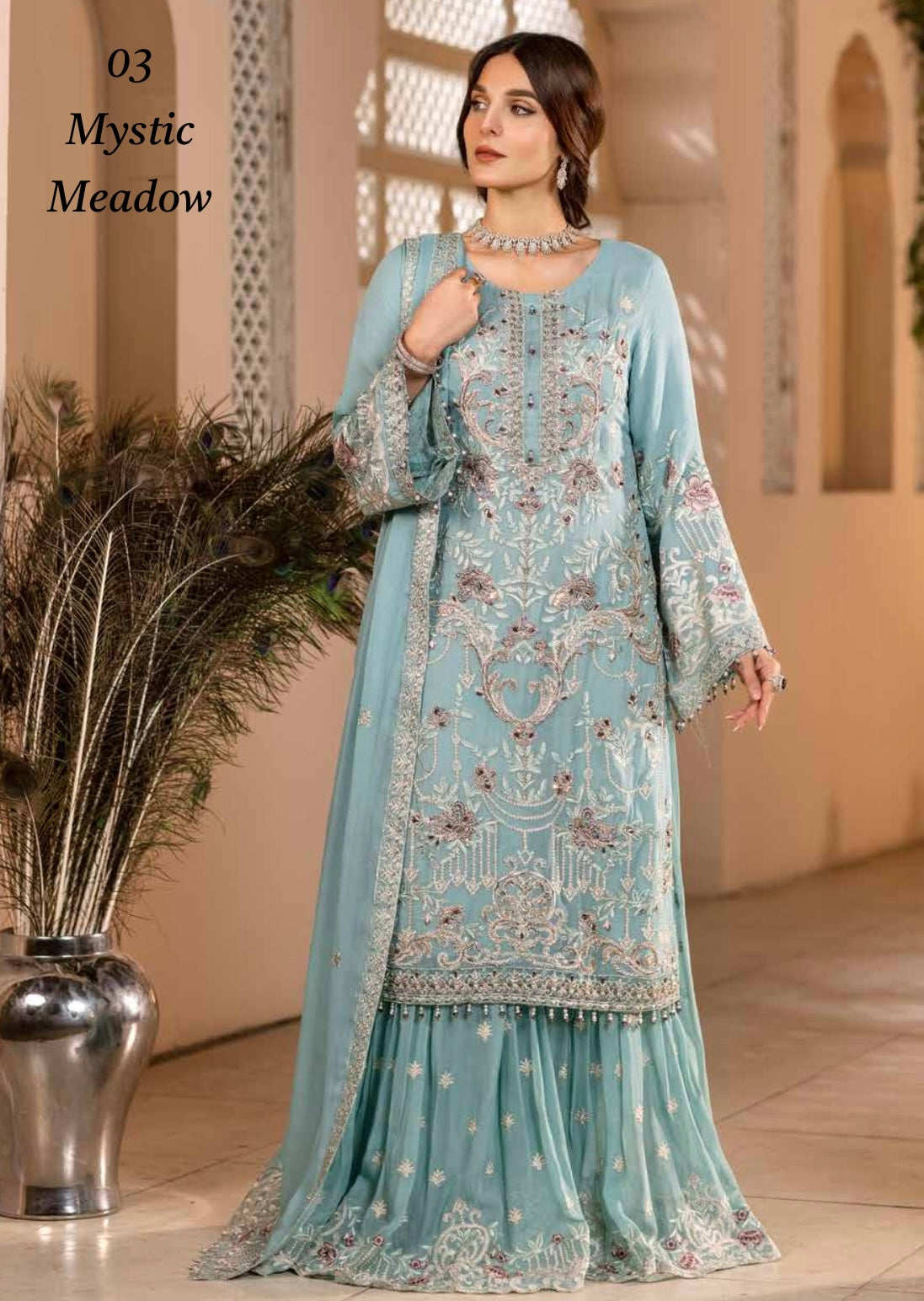 SIMRANS DASTAN EXCLUSIVE CHIFFON COLLECTION READYMADE MYSTIC MEDOW-03