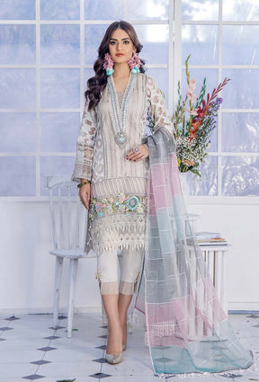 KHUDA BAKSH CREATIONS | EMBROIDERED 3PC READY TO WEAR | M-101