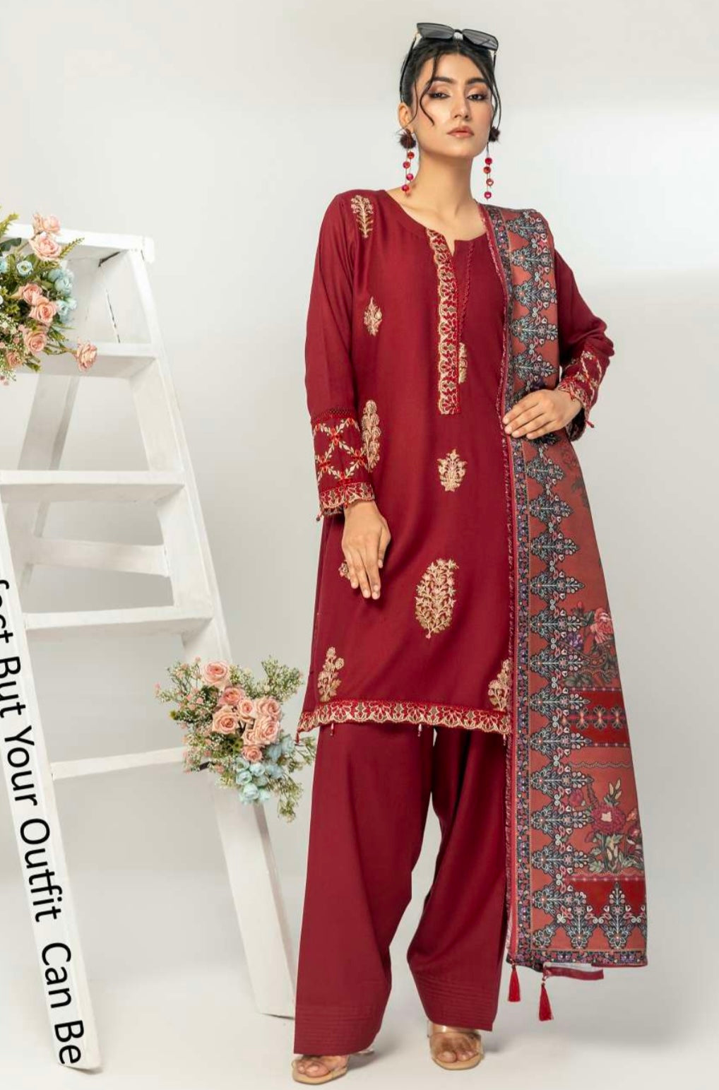 ALPINE BY SIMRANS 3PC EMBROIDERED WINTER EDIT-022