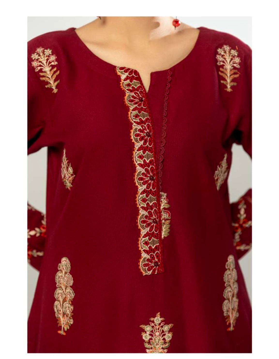 ALPINE BY SIMRANS 3PC EMBROIDERED WINTER EDIT-022