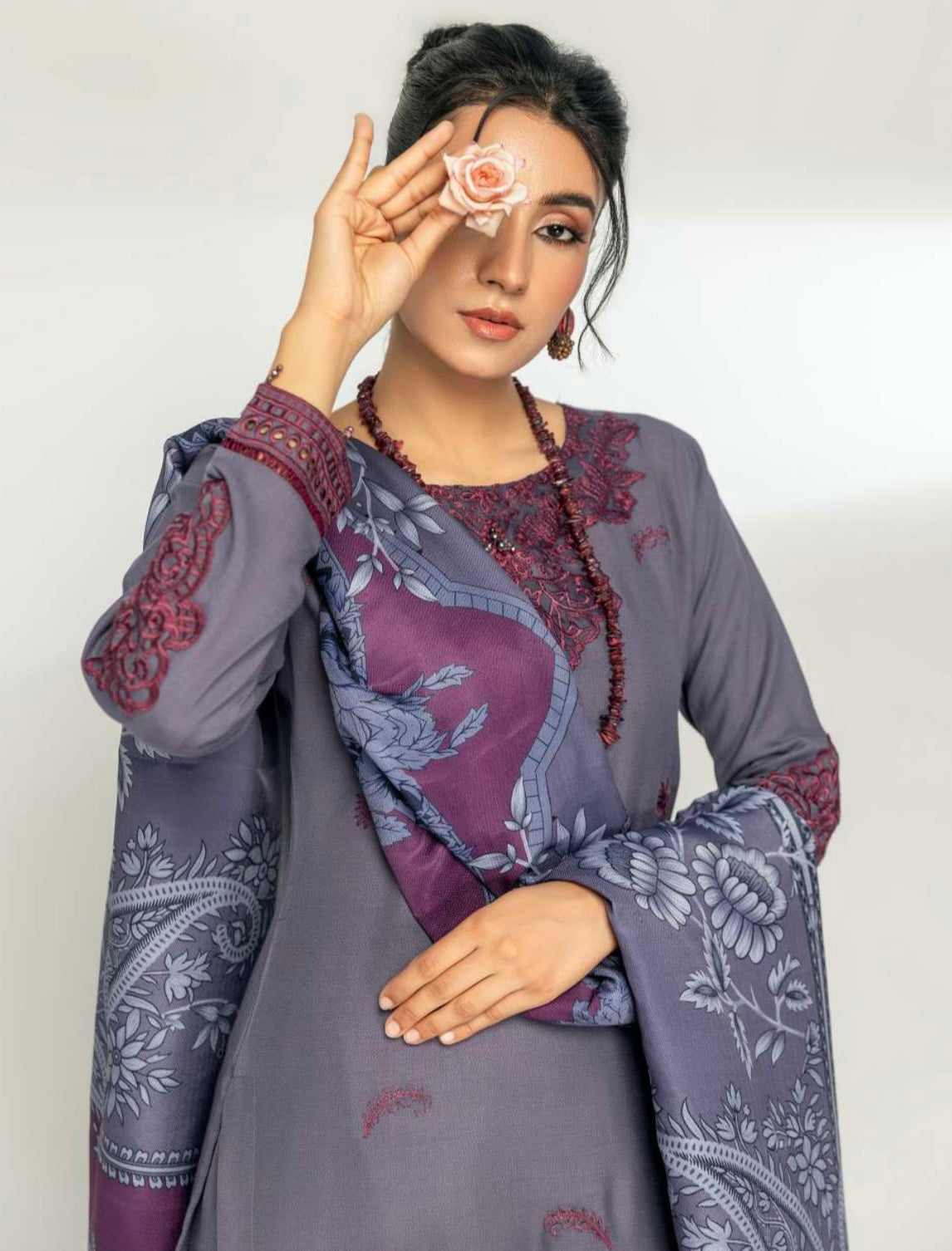 ALPINE BY SIMRANS 3PC EMBROIDERED WINTER EDIT-021