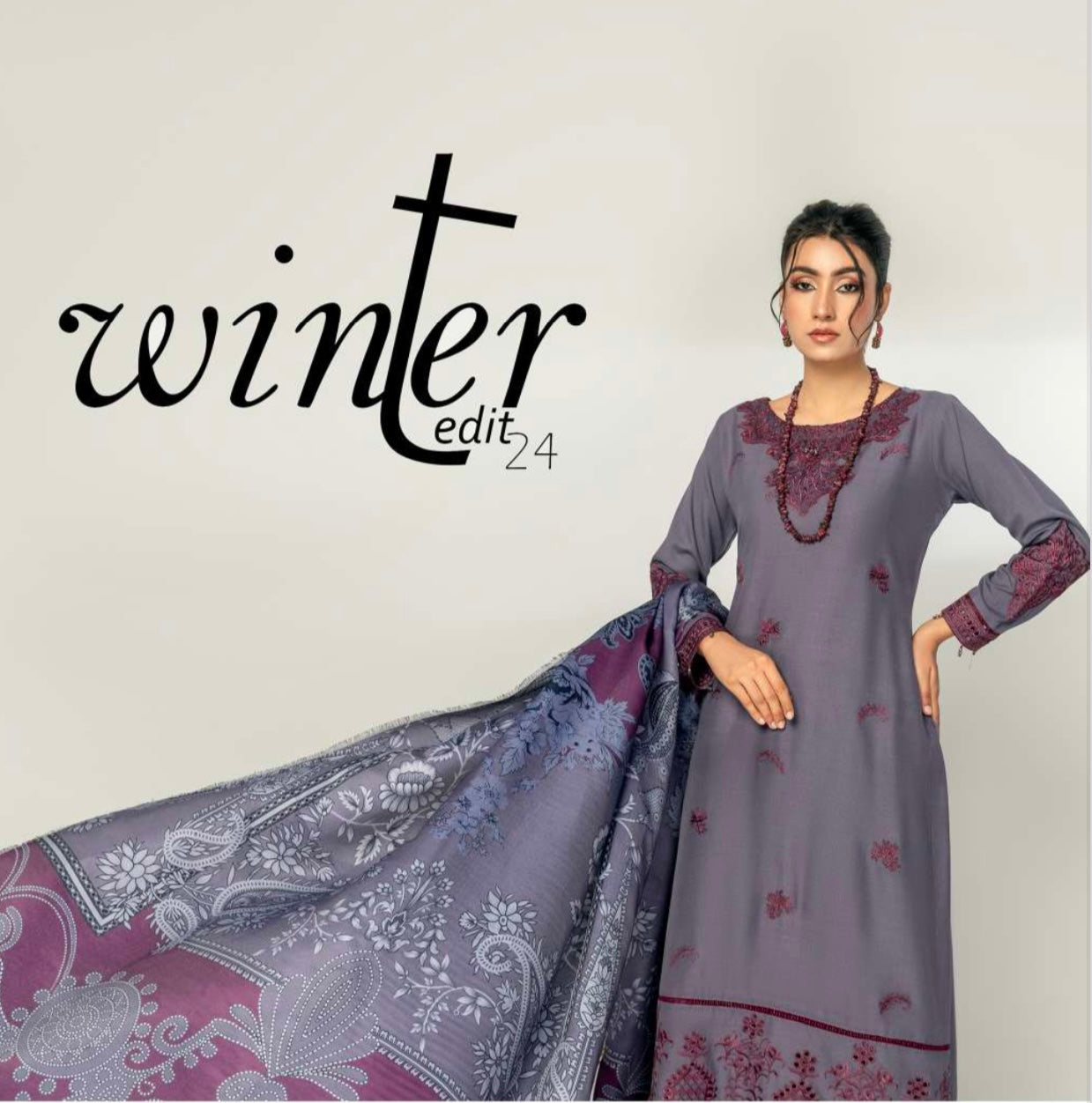 ALPINE BY SIMRANS 3PC EMBROIDERED WINTER EDIT-021