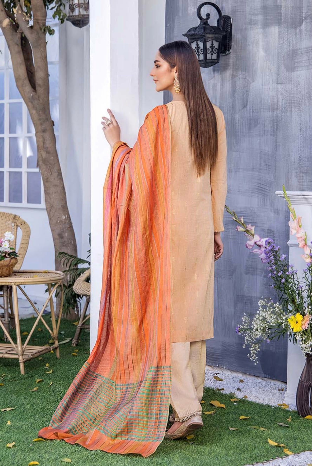 KHUDA BAKSH CREATIONS | EMBROIDERED 3PC READY TO WEAR | M-103