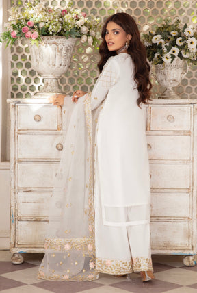 LUXURY FALVIA by SIMRANS EMBROIDERED ORGANZA 3PC READYMADE LFO-002