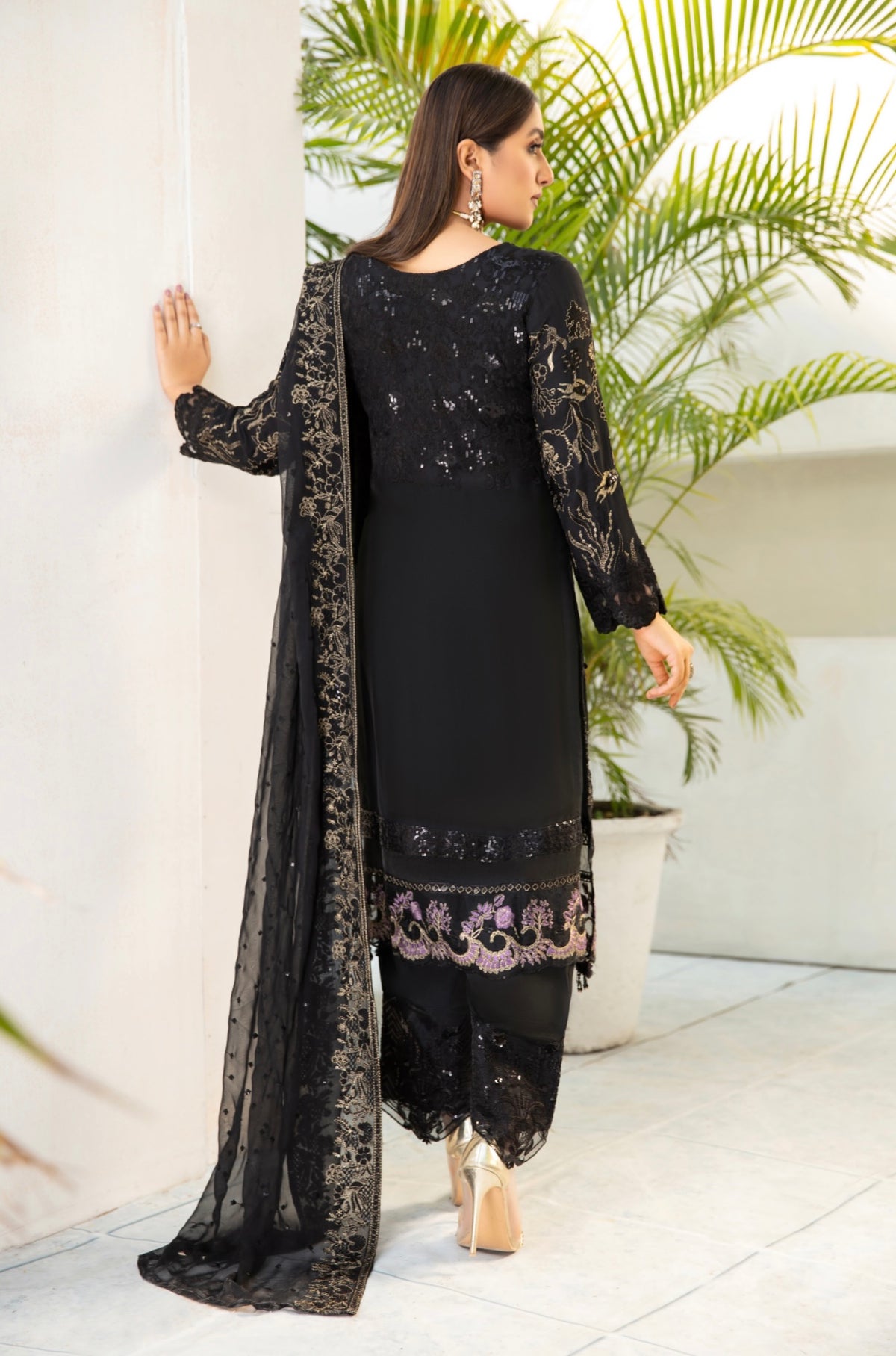 SIMRANS CHIOLITE LUXURY CHIFFON COLLECTION 3PC READYMADE CLCC-415