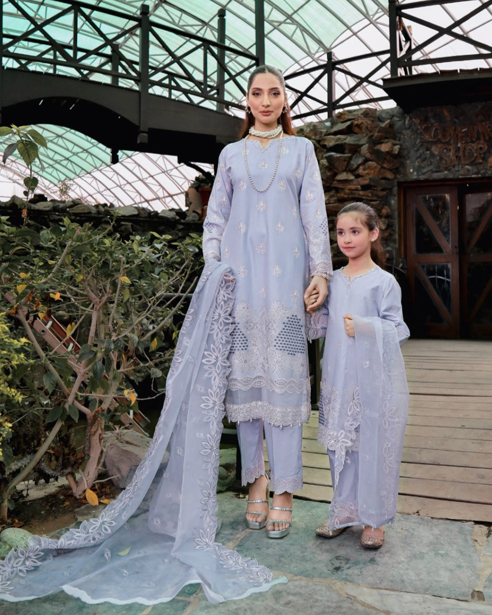 SIMRANS LUXURY LAWN MUMMY & ME/kids READYMADE-SEEL902