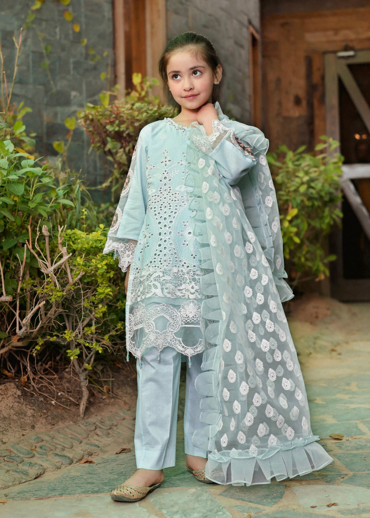 SIMRANS LUXURY LAWN MUMMY & ME/kids READYMADE-SEEL901