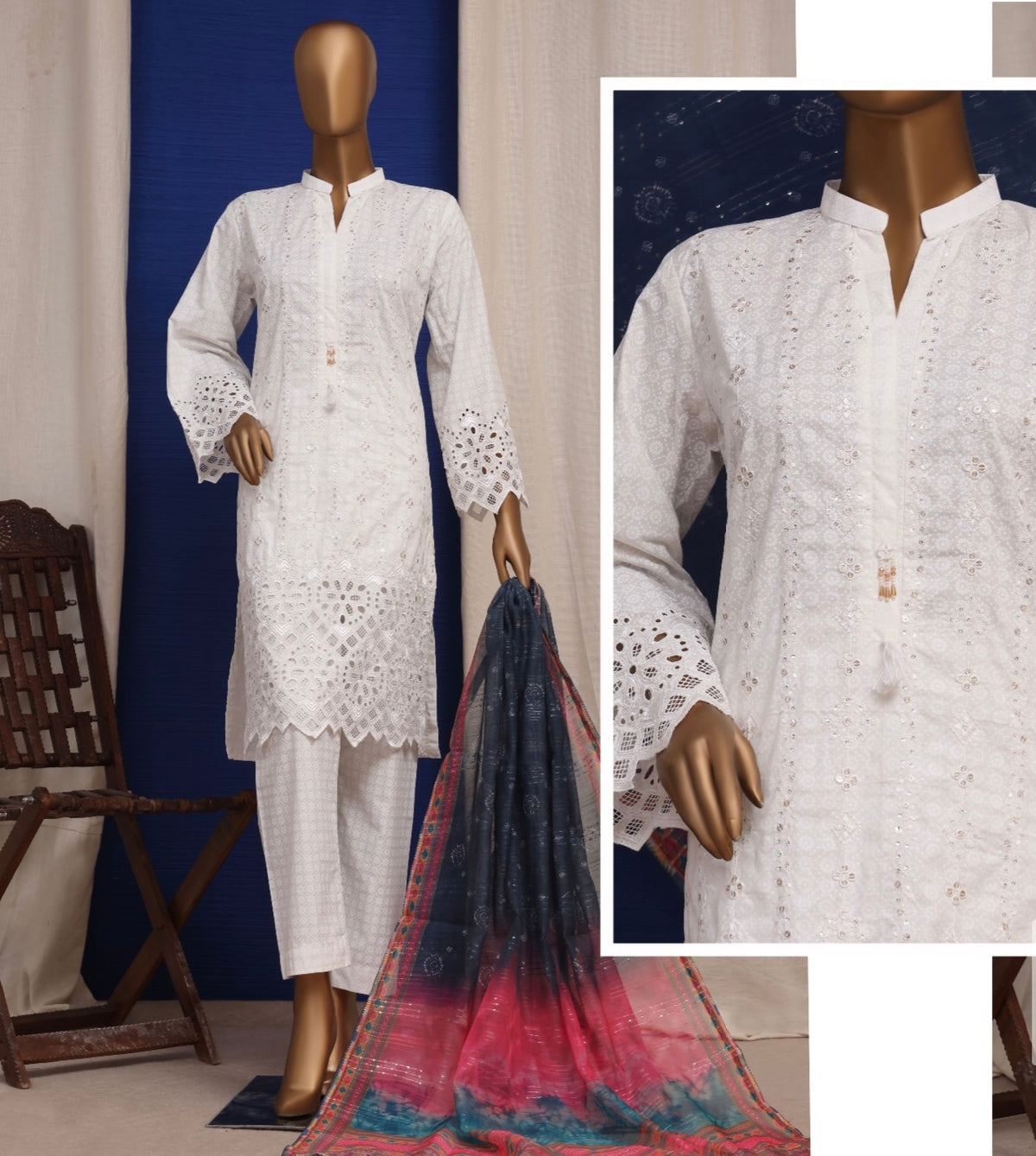 BIN SAEED | EMBROIDERED LAWN 3PC READY TO WEAR | BS153