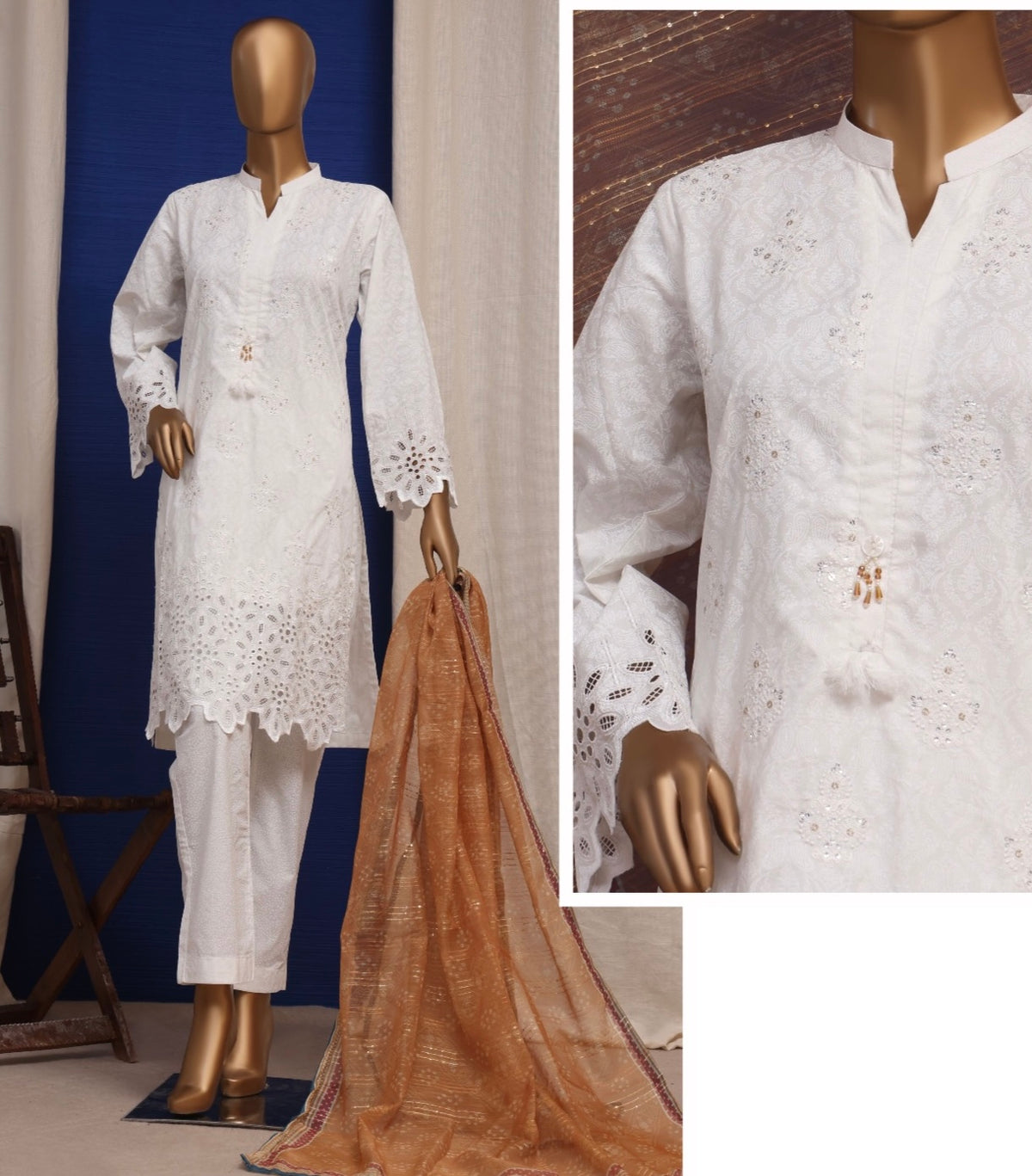BIN SAEED | EMBROIDERED LAWN 3PC READY TO WEAR | BS152