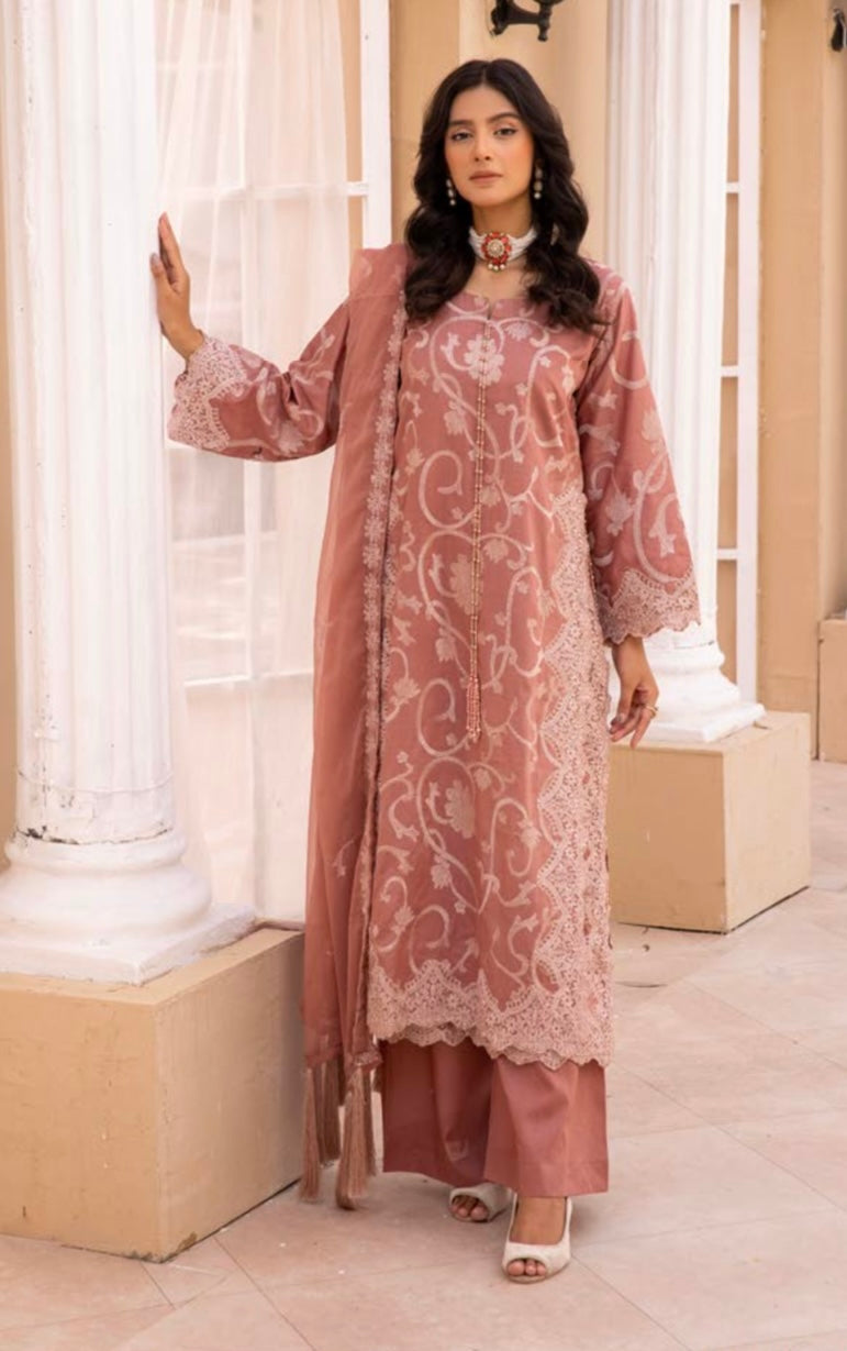 SIMRANS ‘HANIA’ | EMBROIDERED LUXURY LINEN READYMADE | SM703