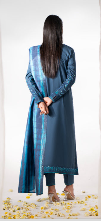 CASUAL LITE ‘GUL POSH’ | LUXURY EMBROIDERED COTTON READYMADE | MS204 MIRHA SPECIAL