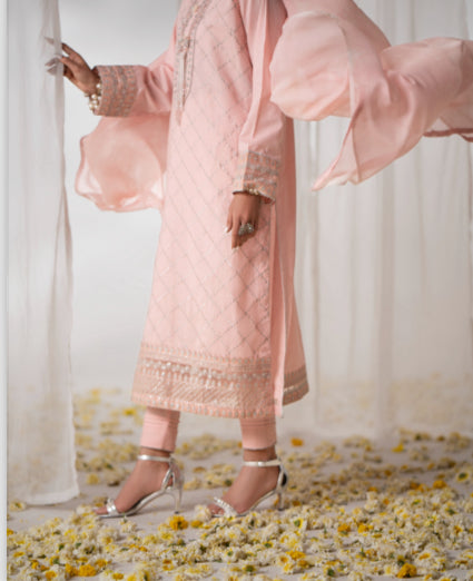 CASUAL LITE ‘GUL POSH’ | LUXURY EMBROIDERED COTTON READYMADE | MS205 MIRHA SPECIAL