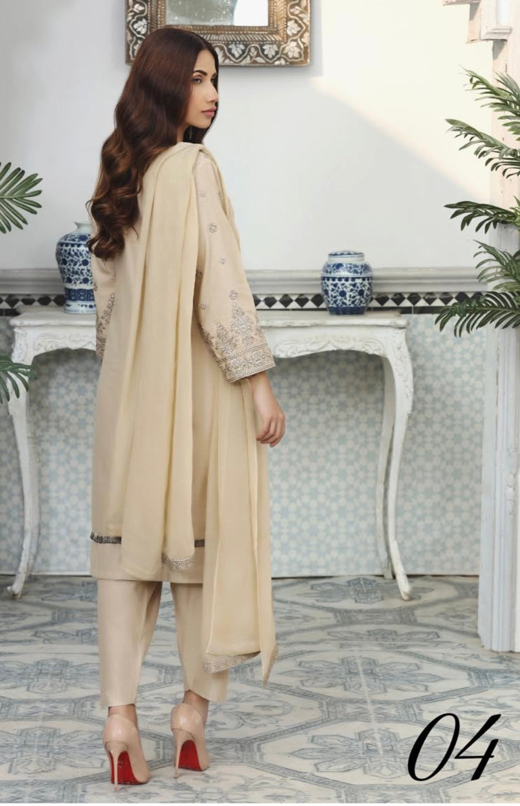 SIMRANS | EMBROIDERED DHANAK READYMADE |SDR02